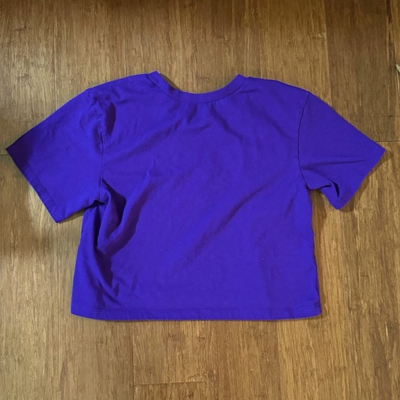 NWOT Vans Funnier Times Violet Crop T-Shirt Women’s Purple Short Sleeve Tee XS - Picture 3 of 5